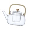 Household Teapot 1000ml Large Capacity Multifunctional Borosilicate Teapot with Bamboo