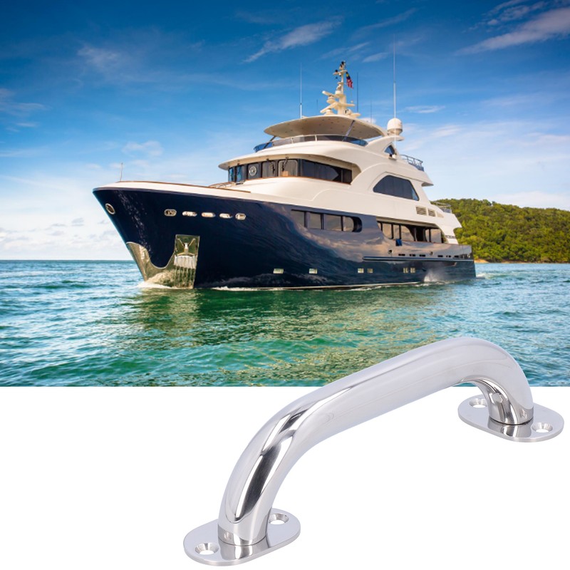 235mm Boat Handle 316 Stainless Steel Polishing Door Handrail for