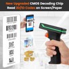 OBZ 2D Bluetooth Barcode Scanner with Large Screen, Compatible with