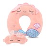 Sexysamba Travel Pillow for Kids Adults with Sleep Eye Mask