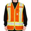 BOCOMAL FR Vest Zipper 4”Tape Hi Vis/High Visibility ANSI/ISEA NFPA2112