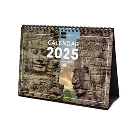 Finocam – International 2025 Desktop Photo Calendar Month View January 2025 – December 2025 (12 months) Traveling International