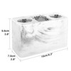 Luxspire Electric Toothbrush Holder, 3 Slots Large Marble Toothbrush Toothpaste