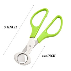 6Pcs Quail Egg Cutter Scissors Kitchen Egg Shears Tool (Green)