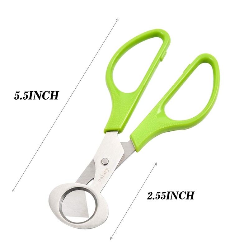 6Pcs Quail Egg Cutter Scissors Kitchen Egg Shears Tool (Green)