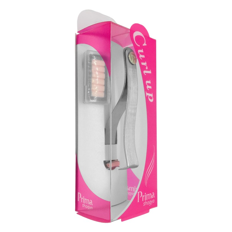 Prima shogyo カールアップ C-2000, ステンレス製ハンドメイドまつ毛用カーラー, 替えゴム6個付き