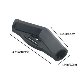 WELWIK 2PCS Black Nylon Gazebo Awning Foot Angle Center Connectors Outdoor Camping Tent Frame Fixing Accessories 140 Degree Two Way Fitting Suitable for DIY Storage Frameworks