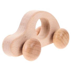 LIFKOME Wooden Grasping Car Inertial Trolley for Easy to Push Safe Teething Relief Strengthens Finger Wrist Skills Engaging Grasp Training Vehicle