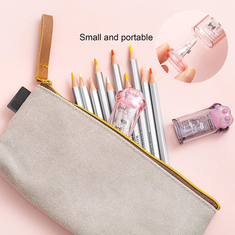 DHWEKU Pack of 2 Pencil Sharpener, Double Pencil Sharpener with
