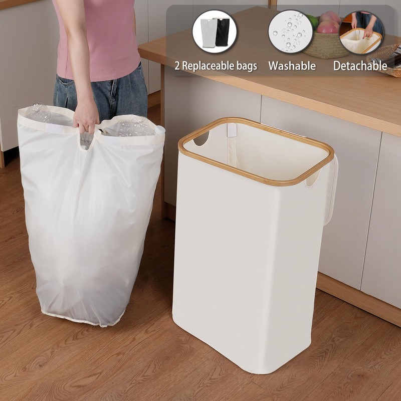 iEGrow 29 Gallons Recycling Bins for Kitchen, Indoor Recycle Bins