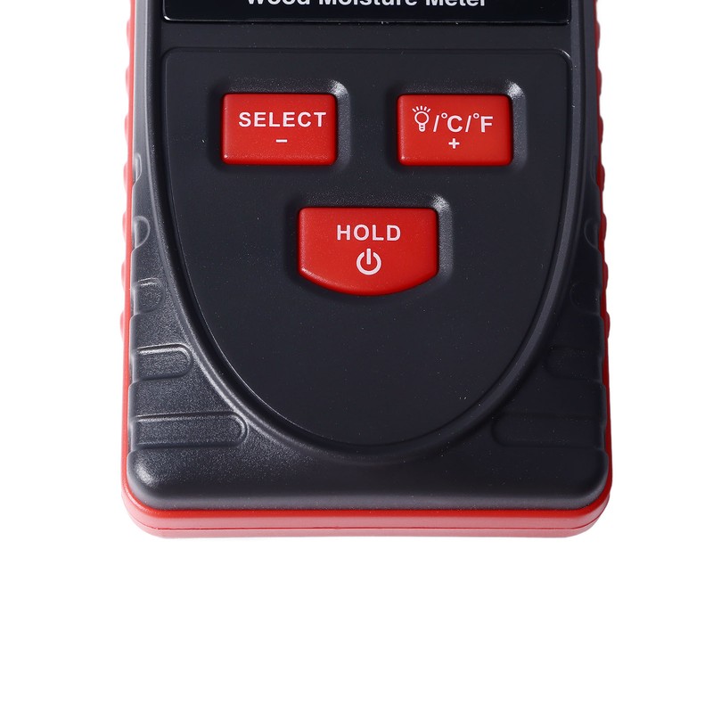 Wood Moisture Meter High Accuracy Non Destructive Backlit Display Wood