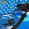 2024 Upgraded Pool Solar Cover Reel Straps,18 Pcs Including 6