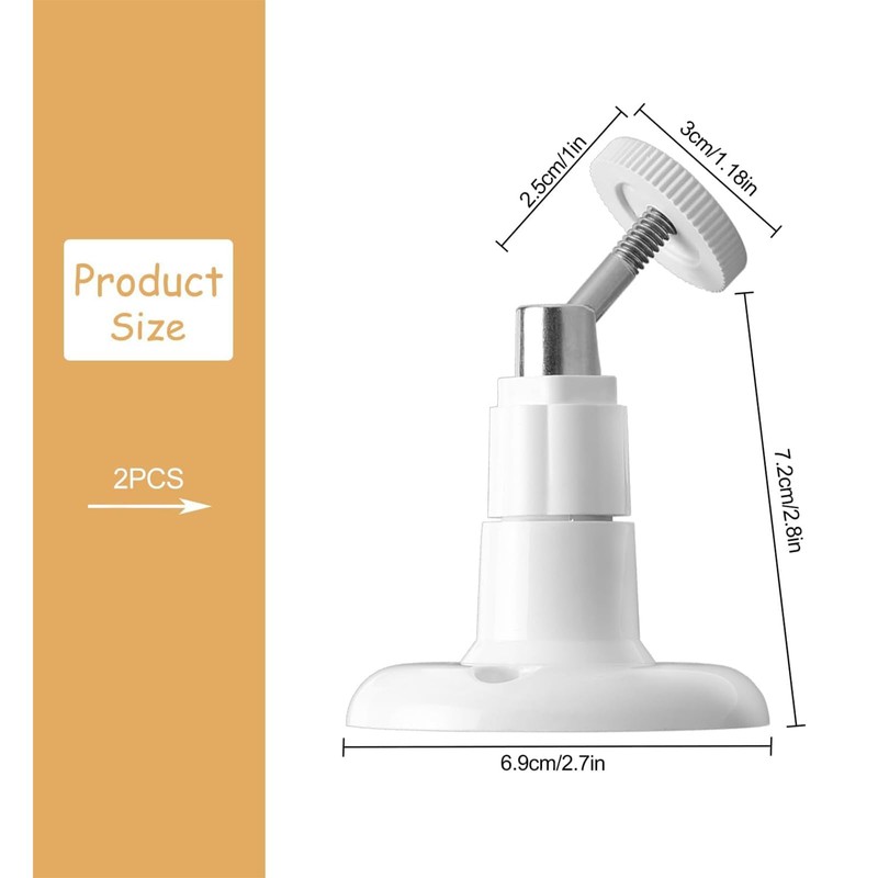 JYTDBCS Security Camera Bracket,2pcs Ring Pendants,360 Adjustable Security Camera Mounting
