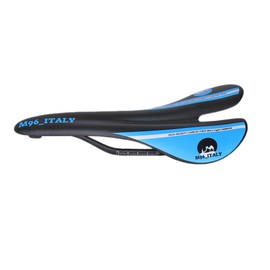 Carbon Fiber Road Mountain Bike Saddle Super Light 95g +/- Blue Matt
