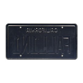 Lucifer | FALL1N1 | Metal Stamped License Plate