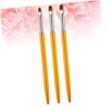 BIUDECO Nail Art Brush Set 3 pcs Round Head Nail