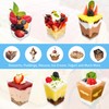 Cptoion 100 Pack 5 oz Dessert Cups with Spoons,Plastic Dessert
