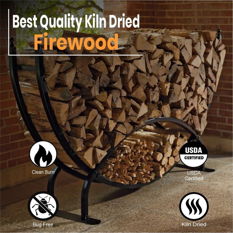 Old Potters Kiln Dried Firewood - Oak, 1100 Cu. in,