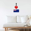Azeeda 'I Love New Zealand' White Premium Vinyl Decal Sticker