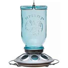 Woodstream NEW Woodstream Perky-Pet 784 VINTAGE BLUE 1LB Mason Jar Bird Feeder 9610700
