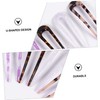 FOMIYES Double Prong Hairpin Acetate U-sticks Bun Holder Clip Set