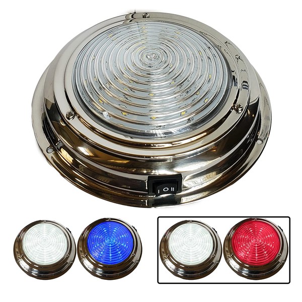 Wave One Marine | Dual Color 7" LED Boat Dome