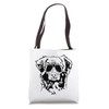 Funny Nova Scotia Duck Tolling Retriever Dog with Sunglasses Tote Bag
