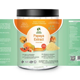Bionutricia Papaya Extract Powder 7oz, Rich in Digestive Enzymes, Natural Flavor & Nutrients for Smoothies, Drinks & Functional Recipes | Additive-Free