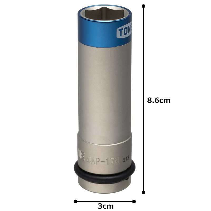 TONE Protector-equipped Impact Thin Foil Nut Socket 4AP-17N 12.7mm (1/2")
