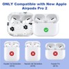 MINSCOSE Compatible with AirPods Pro 2 Clear Case,Cute Cartoon Flower