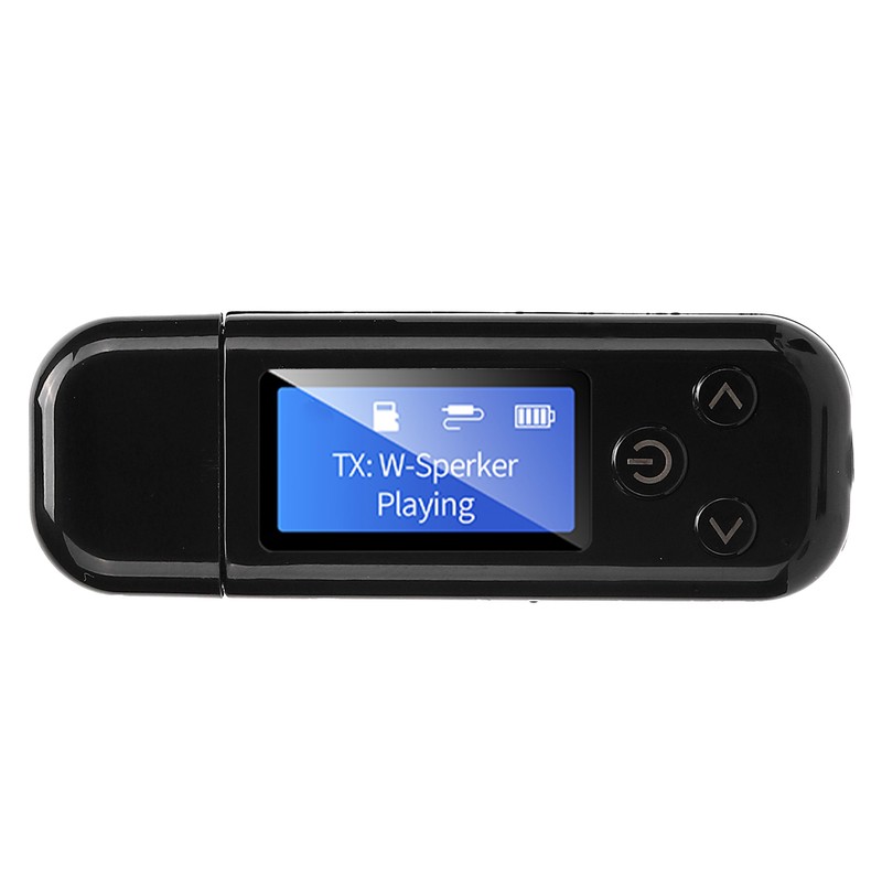 USB Bluetooth 5.0 Adapter Bluetooth Audio Receiver Transmitter with LCD