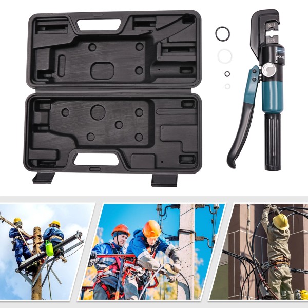 Unbranded Black Handheld Hydraulic Crimping Tool,wire Crimping Tool With Pair