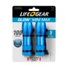 LifeGear 41-3832 Mini Max 100 Lumen Flashlight - 2 Pack