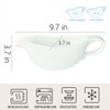 Qlans 20 OZ Gravy Boat - White Meat Sauce Boat