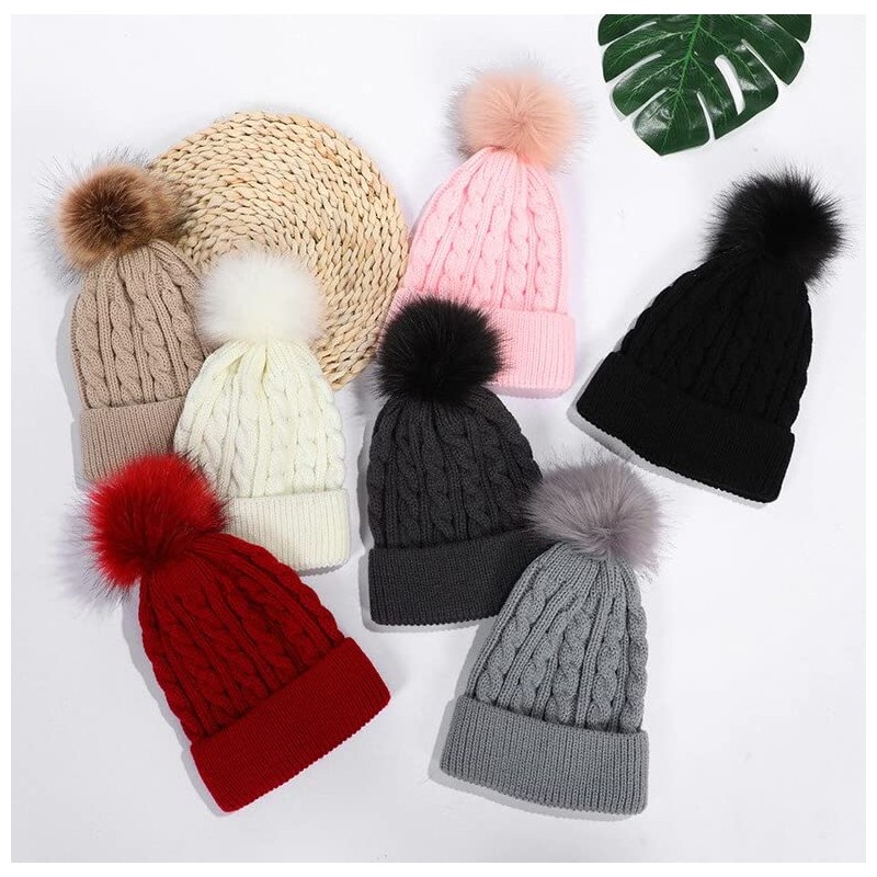 Gadgets Mafia Winter Hats for Women Fur Line Beanie Hat