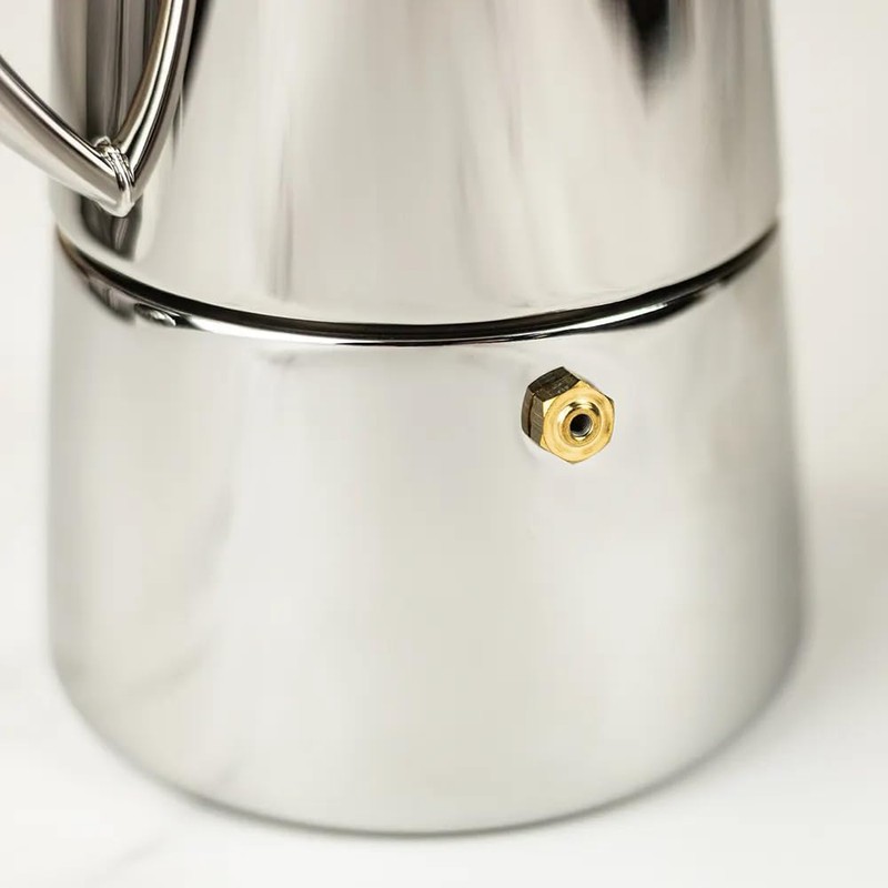 Cuisinox Roma 4-cup Stainless Steel Stovetop Moka Espresso Maker