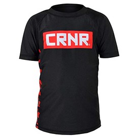 Combat Corner Kids Rash Guard Punch | Choke (Small) Black