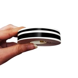 4R Quattroerre.it 10510 - Tiras adhesivas dobles para coches, color negro, 11 mm x 10 m