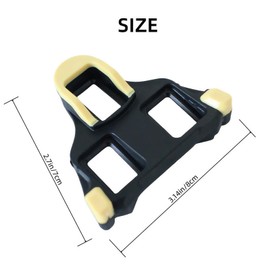 Trkimal Road Bike Cleats for Shimano SPD-SL Compatible with SH11 SH12 SH10 System Shoes, Anti-Slip, Durable High-Performance Pedal Cleats for Road Bicycle & Indoor Cycling (6° Yellow)