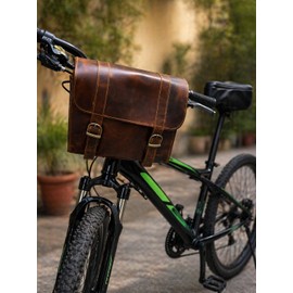 American Blue Bicycle Bag Leather Handlebar Bag Women Men