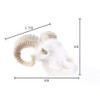 Wixine 1Pcs Aquarium Resin Sheep Head Skull Fish Tank Ornament
