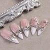 FSpronail Gold and Silver Metal Bow Knot Alloy Nail Decoration,3D