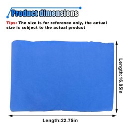 2PCS Premium Car Shammy Towel, Super Absorbent Chamois Cloth for Car Drying, No Scratch & Spots Car Drying Towel, 22" x 17" Soft Reusable Wash Cloth for Most Cars (Yellow&Blue, Large Size)