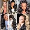 24 Inch Long Drawstring Ponytail Extension Body Wave Pony Tails