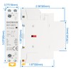 Baomain 110V AC 2-Pole Modular Contactor, 20A 1NO1NC Normally Open