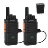PTTalky FR2 Plus Walkie Talkies Long Range, Portable 2 Way
