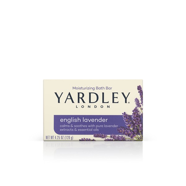 Yardley London Moisturizing Bar English Lavender with Essential Oils 4.25 oz