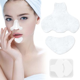 Cotton Pads for Nose and Cotton Wipes, 200 Count Pore Care Cotton Flexible Absorbent T-Zone Skin Care Cotton with Clear Storage Box, 100 Cotton for Nose and 100 Cotton for Chin