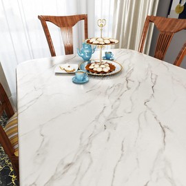 Decotalk Marble Contact Paper Peel and Stick Countertops Contact Paper White Marble Wallpaper for Countertops Waterproof Matte Marble Counter Top Cover Removable Vinyl Wallpaper for Kitchen 12"x120"
