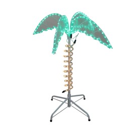 Northlight LED Palm Tree Rope Light Outdoor Decoration - 2.5' - Green and Clear Lights